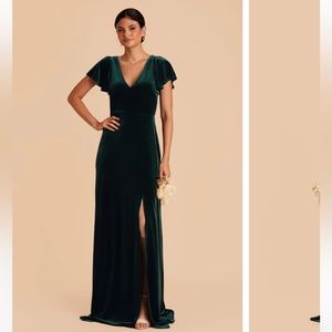 Birdy Grey Velvet Dress Emerald Green